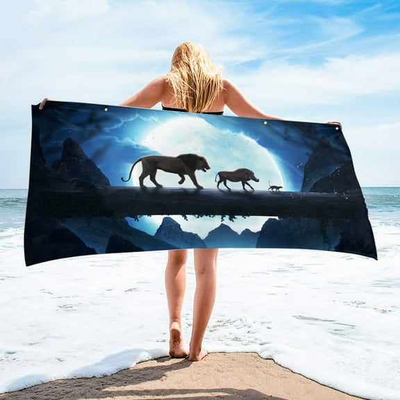 Fridja Microfiber Beach Towel Super Lightweight Colorful Bath Towel Sandproof Beach Blanket Multi-Purpose Towel For Travel Swimming Pool 30x60 Inch Clearance