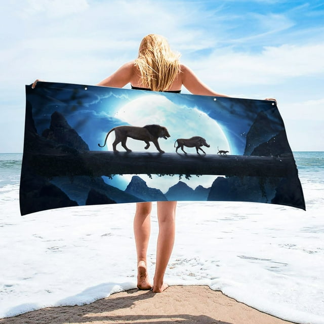 Xihbxyly Toalla de Playa de Microfibra, Ligera y Resistente a La Arena, de Secado Rápido, Ideal para Piscina y Viajes, Compacta y Portátil, Ideal para Playa, Camping y Yoga, 76 X 152 Cm.