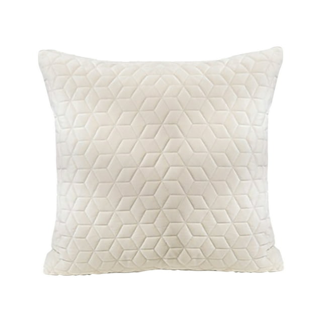 asddcavvf Hexagonal Pattern Embossed Pillow Cover Bed Pillow Bedside Living Room Sofa Cushion Back Zip up Pillowcase Pillowcase Silk for Face And Hair No Pillowcase