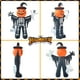 thumbnail image 3 of Decoración inflable LANGXUN con forma de esqueleto de calabaza de 8 pies con fantasmas, 3 of 8