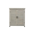 thumbnail image 5 of Gzxs Outdoor Potting Bench with Storage Cabinet and Metal Top, 31.5"W Hemlock Wood Garden Workstation, Gray, 5 of 8