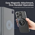 thumbnail image 4 of CaiYueKe Magnetic Phone Stand, Double Sided Magnetic Stand, 360 Rotatable Phone Holder, Adjustable Kickstand, Car Dashboard Mount, Thin Portable Phone Stand, Compatible with Magnetic Cases, 4 of 6