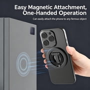 Magnetic Phone Stand Double-Sided Adjustable Kickstand, 360° Rotatable Ring Holder for Magnetic Phones