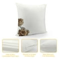 thumbnail image 4 of PHYHOO Brown and White Flowers Pillow Covers Packs  Vintage Brown Flowers Throw Pillowcase Linen Decorative Morden Floral Outdoor Cushion Cover for Patio Sofa Bedroom Indoor Outdoor Party, 4 of 5