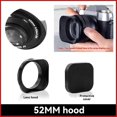 thumbnail image 2 of 52mm Caliber Lens Hood for Sony,Canon, Nikon, Fujifilm Cameras Black, 2 of 5