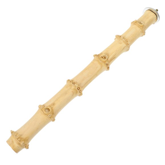 Shisuyan Bamboo Perch Toy for Birds to Chew and Stand MultiUse Design Safe Natural Material Beige Color
