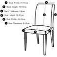 thumbnail image 5 of 4 Pieces Modern Elastic Chair Cover, Removable Washable Stretch Dining Chair Slipcovers, Chair Cover for Dining Room Decor, Hotel and Wedding (Black), 5 of 5