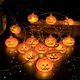 thumbnail image 4 of Cadena de luces Led para fiesta de Halloween, decoración del hogar de murciélago púrpura, Pumkin, fantasma de terror, feliz, 2023, 4 of 4