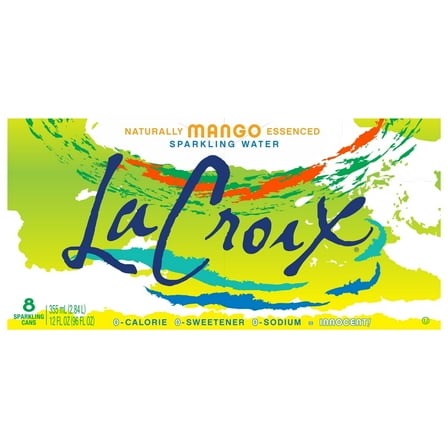 Lacroix Sparkling Water - Mango - Case of 3 - 8/12 fl oz.