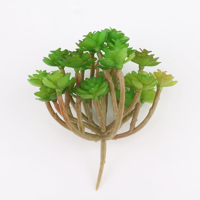 Worallymy 24 plantas suculentas artificiales verdes principales suculentas para el banquete de boda del hotel casero Worallymy JD720446077