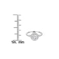 thumbnail image 4 of 1CT Halo Round Diamond Engagement Ring 14K White Gold, 4 of 4