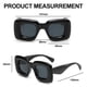thumbnail image 2 of Gafas de sol inflables inflables de la tendencia de la moda gafas de sol cuadradas del tiroteo de la calle, hechas de PC, 2 of 5
