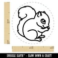 thumbnail image 2 of Baby Squirrel Woodland Animal Self-Inking Rubber Stamp Ink Stamper - Purple Ink - Mini 1/2 Inch, 2 of 7