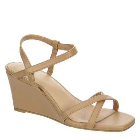 

Michael By Michael Shannon Lulu - Women s Strappy Open Toe Dressy Nude Wedge Sandals