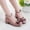 X-220Pink, variant on YMNXA Toddler Girls Summer Sandals Soft Sole Non Closed Toe Thick High Heel Flower Design Comfortable Shoes For Wedding Birthday Party,Black,4-4.5 Years