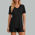thumbnail image 7 of Hilenly Women's Workout Tops Short Sleeve UPF 50+ Athletic Shirts Quick Dry V Neck T-Shirt Gym Running Tee, 7 of 7