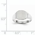 thumbnail image 5 of 14K White Gold Signet Ring Size 6, 5 of 6
