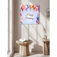 thumbnail image 6 of Wall Art Prints, Happy Birthday Framed Canvas Prints for Bedroom Living Room Bathroom Office, Colorful Balloons Bow Gradient Modern Purple Gallery Wrap Wall Art Poster for Gifts Home Decor 28"x28", 6 of 9