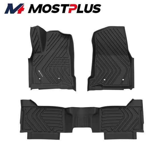 MOSTPLUS TPE Floor Mats For 2024 2025 2026 Toyota Tacoma Double Cab All Weather Liner