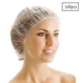 thumbnail image 1 of Gorras de ducha desechables, 100 pzs gorras de ducha transparentes impermeables de plástico, gorras de ducha de baño, gorras de pelo compatibles con las mujeres, spa, hotel, peluquería Afortunado Sencillez, 1 of 4
