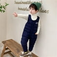 thumbnail image 3 of Aayomet Winter Rompers Baby Boy Baby Sweater Boy Girl Winter Clothes Knit Oversize Romper Warm Crewneck Long Sleeve Top Onesie for Toddlers,Navy 4-5 Years, 3 of 4