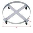thumbnail image 2 of 55 Gallon Drum Dolly,Heavy Duty 1000lbs Load Capacity, Barrel Dolly Cart Drum Caddy, Non Tipping Hand Truck Dollies with Steel Frame 4 Swivel Casters Wheel, for Warehouse Drum Handling, 2 of 9
