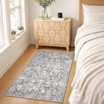 thumbnail image 3 of GLATTICE Indoor Doormat 2x3 Small Area Rugs Washable 2x3 Front Door Mat Entrance Doormat Non Slip Rubber Backed Entryway Rug for Entry Kithen Bedroom, Gray Ivory, 3 of 6