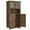 Brown, variant on 50" Kitchen Pantry Storage Cabinet with Doors & Adjustable Shelves, Wooden Storage Cabinet for Kitchen Bathroom Living Room, White