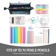 thumbnail image 6 of ZIPIT: Lenny Pencil Case - Clear & Doodles - Large Storage Capacity Zipper Pouch, Colorful Makeup-Stationery Bag, School-Office-Travel, Kid-Teen-Adult, 6 of 10