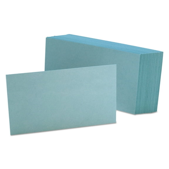 Index Card, Blank, 3"x5", 100/PK, Blue OXF7320BLU