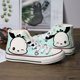 thumbnail image 1 of 2025 nuevos zapatos de lona de oso de fresa de punto de primavera y verano para niñas estudiantes lindos zapatos deportivos de oso tendencia de otoño, 1 of 2