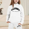 thumbnail image 2 of Girls Outfits Sets Casual Winter Wear Trendy Printed Hooded Sweatshirt Cute Girls Fall Clothes Sweatsuits, 2 of 4
