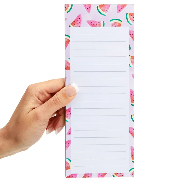 6 Pack Magnetic Notepads for Refrigerator Grocery Shopping Lists, - Walmart.com