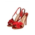 thumbnail image 5 of New Women MackinJ 213-4 Metallic Leatherette Stacked Bows Stiletto Sandal, 5 of 6