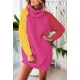 thumbnail image 4 of LAICAIW Women's Loose Turtleneck Oversize Long Pullover Sweater Dress, 4 of 5