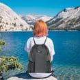 thumbnail image 5 of Drawstring Backpack Sports Gym Bag with Mesh Pockets, Water-Resistant String Backpack Cinch Sack for Men Women, Large Capacity Athletic Sackpack for Travel, Swimming, Cycling(Gray), 5 of 8
