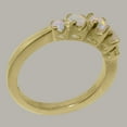 thumbnail image 3 of LBG British Made 10k Yellow GoldWomens Ring Natural Opal band Ring - 33 size options - Size 7.5, 3 of 6