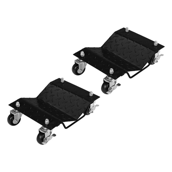 Car Dolly , Wheel Dolly, Heavy Duty Vehicle Dolly Upgraded, Steel Tire Skates with Brakes