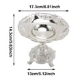 thumbnail image 3 of zhangmingg European Style Elegant Metal Serving Dish Decorative Fruit Tray for Candy Display At Wedding Party Home Dining Events, 3 of 8