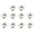 thumbnail image 1 of 10 piezas de cuentas sueltas con agujeros, cuentas espaciadoras pulidas DIY, suministros de joyería populares de varios tamaños para collar Ropa, zapatos y accesorios Miscelánea Oro blanco 4 mm Jumpingount AP010776-09B, 1 of 6