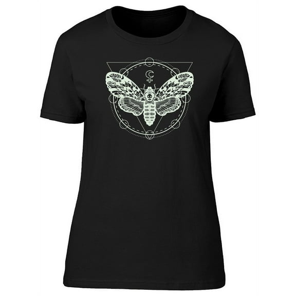 Emblem With A Moth T-Shirt Women -Image by Shutterstock, Female Small