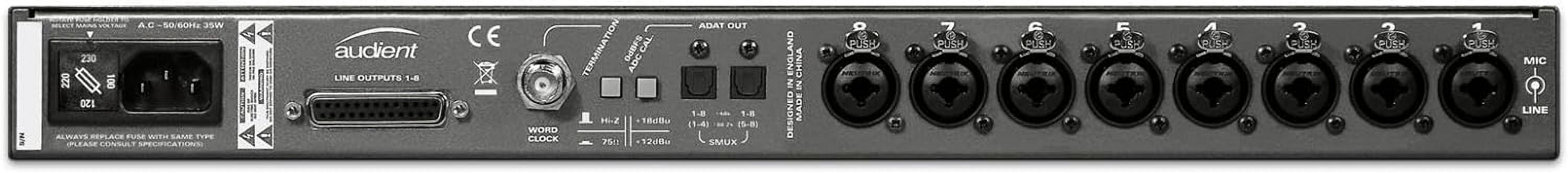 Audient ASP800 8 Channel Microphone Preamplifier and ADC with HMX & IRON