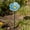 Blue, variant on Ceramic Bee Blossoms For Water, Ceramic Bee Watering Station For Garden, 11" Bath Bowl