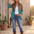 thumbnail image 3 of Womens Leopard Print Jackets Fall Long Sleeve Button Front Vintage Casual Print Outerwear Fashion Streetwear Tops, 3 of 6