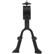 Ventura Double Leg Kickstand, Center-Mounted, Aluminum, Adjustable Without Tools for 24"-28" Bicycle , Black