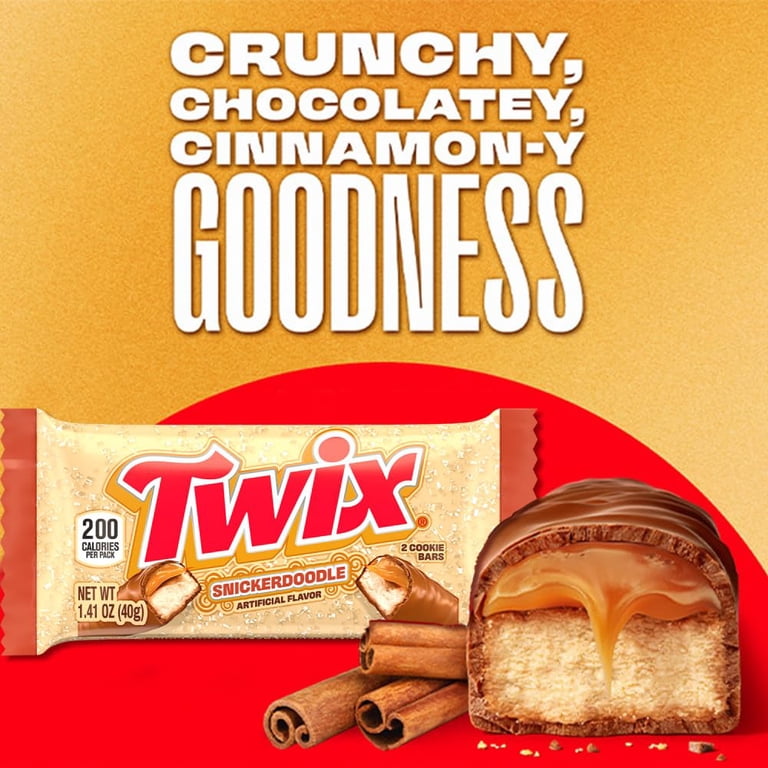 TWIX, Snickerdoodle Cookie Chocolate Candy Bar, 1.4 Oz - Walmart.com