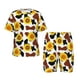 thumbnail image 1 of Balery Cow Print Sunflower Conjunto de Pijama Infantil de Manga Corta con Estampado – Ropa de Dormir de Algodón Suave-X-Large, 1 of 6