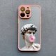 thumbnail image 3 of Art Aesthetic David Mona Lisa Phone Case For iPhone 11 14 Pro Max 13 12 15 Pro Max Mini XS X XR SE2 7 8 Plus Shockproof Covers, 3 of 5