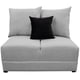thumbnail image 3 of Love Seat El Bazar Store Orlando Gris plata Tela Lino nacional, Sillon 2 plazas, Modular, 3 of 5
