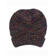 thumbnail image 2 of Gravity Threads Trendy Oversized Chunky Soft Beanie + Winter Gloves - Black Multi, 2 of 4